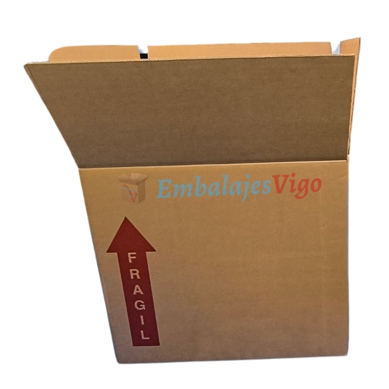 Caja marrón 71x61x62 fuerte, Triple canal